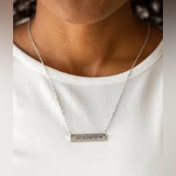Paparazzi Silver Love One Another Necklace and Earrings - Picture 1 of 5